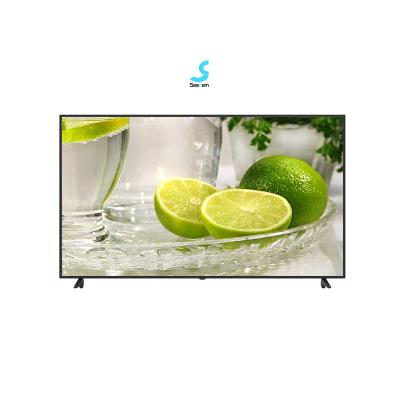 China China factory home custom 75 inch brand big flat screen android tv 4k hd 3d hotel office bathroom smart tv supplier for sale