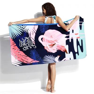 China Compressed transfer printing high quality custom made double-sided microfiber quick-drying thermal towel for sale