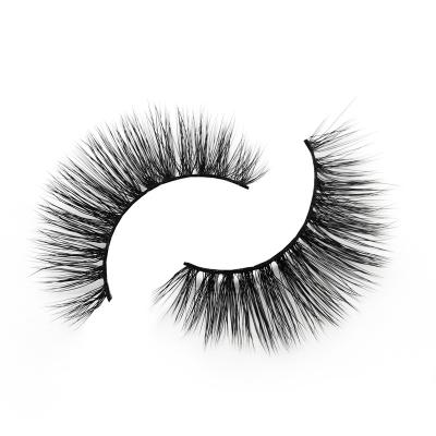 China Wholesale Custom Made Natural And Soft False 6d Mink Eyelash Cruelty Free Label Vegan Whips Silk 6d Eyelashes for sale