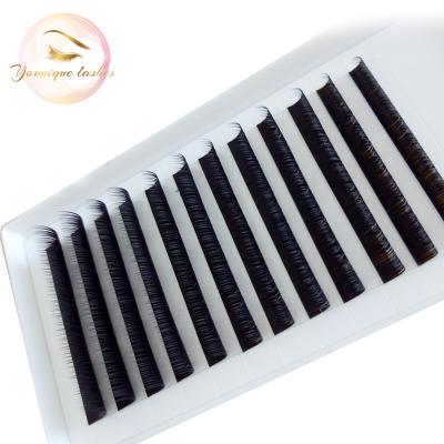 China Long Natural Easy One Second Flower Eyelash Extension Fan Volume Lashes for sale