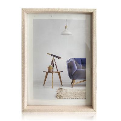 China Factory Price European\Modern\Middle East\Africa Wooden Engraved Silver and Natural Wooden Photo Frame Sublimation Blank MDF Picture Frame for sale