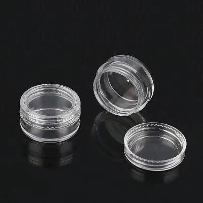 China 3ml 5ml 10ml Small Plastic Cosmetics Jars With Lids for sale