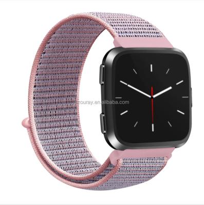 China Fabric Strap For Fitbit Versa 2 1 Strap Fitbit Versa1/2 Buckle Sport Nylon Strap Smart Watch Band Replacement Buckle Strap for sale