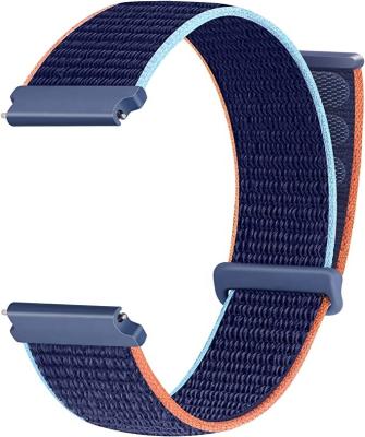 China Nylon Fabric 20MM/22MM Quick Release Double Sports Watch Strap Band Adjustable Breathable Nylon Band Strap For Samsung Galaxy Watch 4 for sale