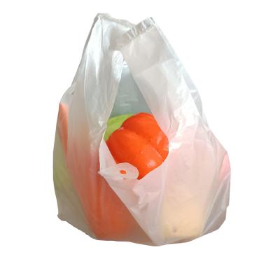 China Recyclable Biodegradable Cornstarch T-shirt Bag Vest Bag Bioplastic Plastic Shopping Bag For Grocery for sale