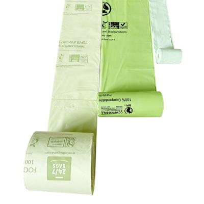 China 100% Biodegradable Compostable Single Layer Bag T-shirt Garbage Bag Full Compostable Express Pouch Biodegradable Manufacturer for sale