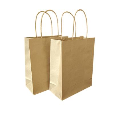 China Food Grade Biodegradable Custom Kraft Paper Bag Recycled Brown Paper Bag With Logo Printed Kraft Paper Bag for sale