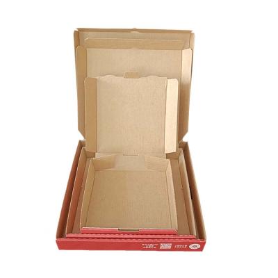 China Recyclable Custom Wholesale Custom Corrugated Printed Cheap Cardboard Pizza Packing Boxes for sale