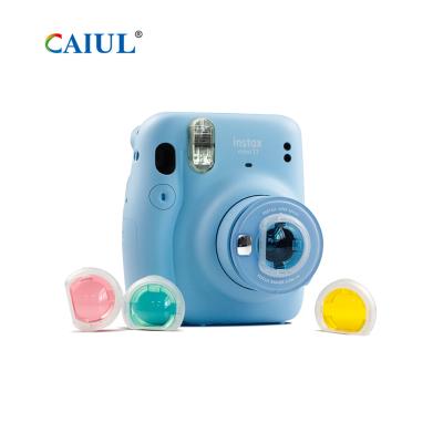 China Heart Caiul Design Style Fujifilm Instax Retro Mini 11 4 Flash Camera In 1 Filter Lens Set for sale