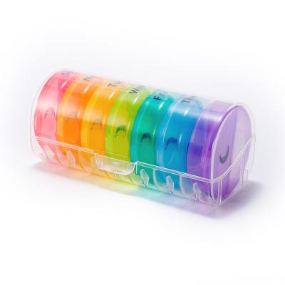 China Storage Box TS14B Plastic Transparent Outer Box For 1 Week 14 Supplement Capsule Plastic Case 7 Am/Pm Day Pill Box Organizer Medicines Storage Box for sale