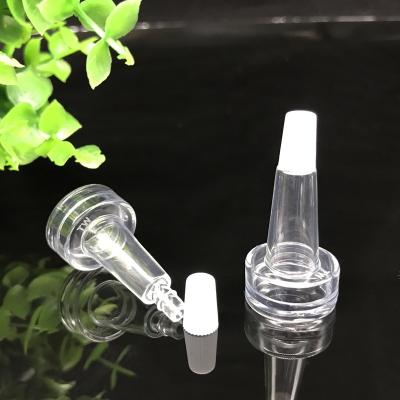 China Penicillin Bottle 20mm PVC Soft Clear High Trumpet Dropper Head Cap For Vial Bottle for sale