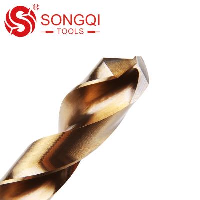 China Metal Drilling SongQi DIN338 Cobalt M35 High Speed ​​Twist Steel Drill Bit For Stainless Steel Metal for sale