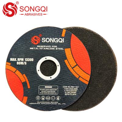 China Manufacturer T41 SONGQI Abrasive Cut Off Wheel Cutter Disc Cutting Disc For Metal for sale