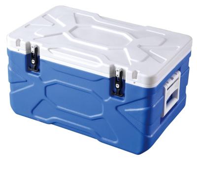 China High Performance Double Wall 40L Insulated Plastic Hard PU Insulated Ice Beer Cooler Box For Outdoor Party for sale