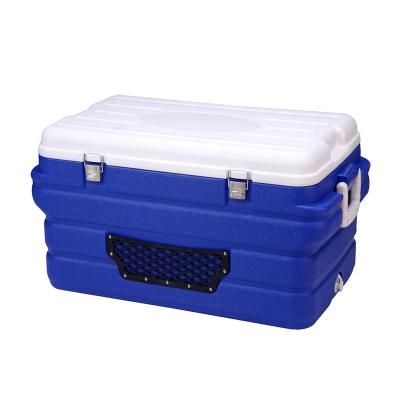 China China Factory Waterproof 90L Large Plastic Outdoor Ice Insulated Cooler Box With Handle for sale