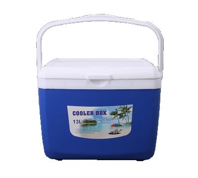 China 13L Waterproof Promotional Plastic Gel Beer Fruit Car Ice Cooler Box For Travel for sale