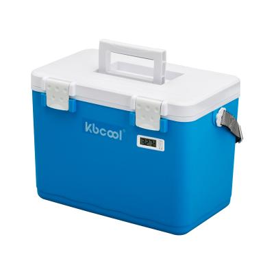 China Waterproof Non-Medical 12L Device Cooler Box For Vaccine Blood Transport Ice Cooler Keep Temperature 2-8 Degree For 24-48 Hours for sale