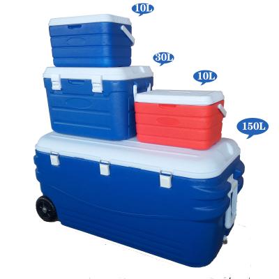 China Wholesale Waterproof Combos Cooler Box Set Outdoor Camping Food Fruit Drink Cans Plastic Cooler Box for sale