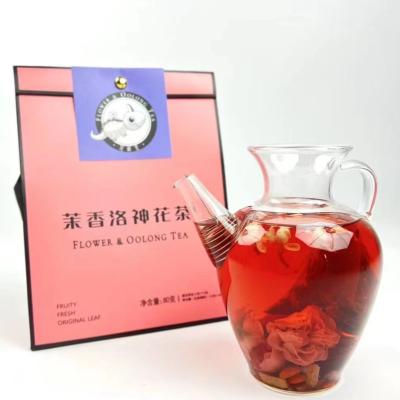 China Pure Natural 2022 La Hu Shan new store opened Jasmine Luoshenhua Oolong tea flavoring tea for sale