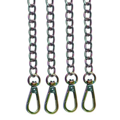 China Bag Accessories 60mm Rainbow Color Metal Chain For Handbag Hardware Accessories Metal Bag Chain for sale