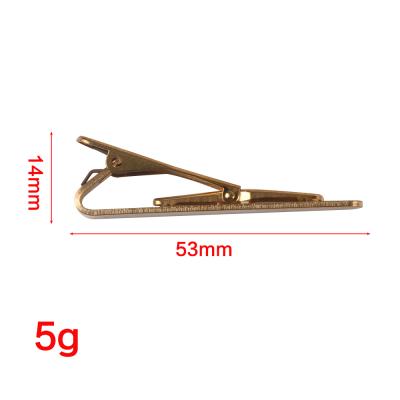 China Link Exquisite Wedding Pin Clips Fashion Jewelry Accessories Pin Bar Simple Tie Clip Men's Fashion Business Metal Brass Link Clip for sale