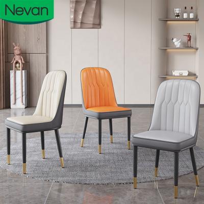 China Heavy Duty High Back Chinese Restaurant Home Furniture Cheap Leather Modern Dining Chairs For Sale for sale