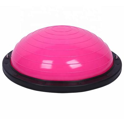 China Yoga Exercise Bosuing Ball Anti-slipped Half Outdoor Fitness Yoga Ball Sport with Tube and Resistance Pump for Balance Training for sale