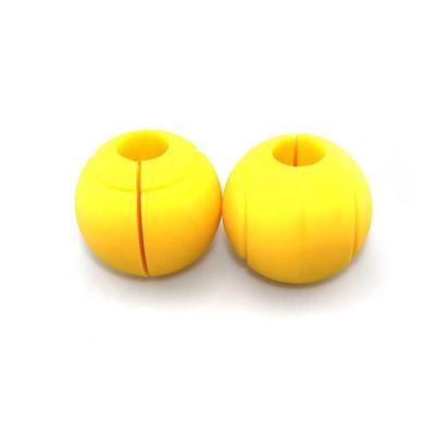 China Eco-friendly Dumbbell Eco-friendly Barbell Silicone Weight Lifting Fat Grip for sale