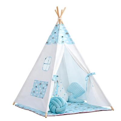 China Oy Safety Standards Teepee Game Children Canvas Indian Playhouse Dome Sleeping Toy Tent for sale