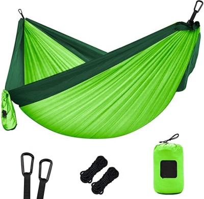 China Comfortable Double Camping Hammock, Portable Parachute Hammock Suitable For Outdoor Beach Yard, Perfect Backpacking Gear for sale