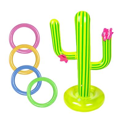 China Toy Amazon Inflatable Sells High Quality Olive Inflatable Toys PVC Cactus Inflatable Beach Toys Throwing Games For Summer Games for sale