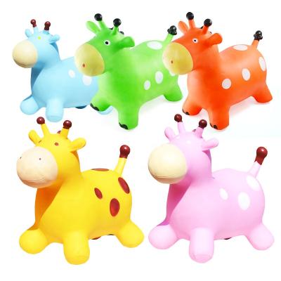 China Toy Factory Inflatable Direct Sales Thickened Children's Inflatable Toys Jumping Elf Rubber Horse Sports Toy Jumping Deer for sale