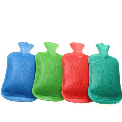 China Beautiful 2000 ml cheap wholesale high quality rubber hot water bags with cover keep your family warm for sale