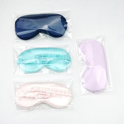 China Real Easy Carry High Quality Sleeping Eye Mask Blackout Silk Filling Silk Eyes Mask Opaque Eye Mask For Travel Office for sale