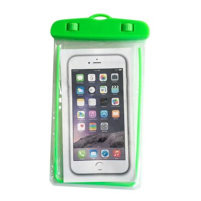 China Fashionable Style Luminous Mobile Phone Clip Seal Waterproof Bag for sale