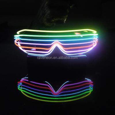 China Handmade Fashionable Sound Activated EL Glass Light Party Lighting Colorful Glowing Glass Classic Toys For Festival Party for sale