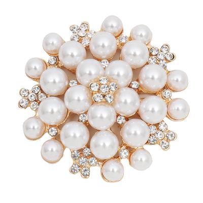 China COMBINE creative and exquisite pearl flower diamond-encrusted disc buckle hair accessories for sale