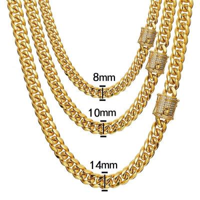 China Hiphop Miss Jewelry Urban Jewelry Bracelet Men's 18k Gold Plated Cuban Link Bracelet for sale