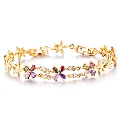 China FASHIONABLE Design Wholesale Flower Girl's Fashion Bangle Jewelry Bracelet Gold Bracelet for sale