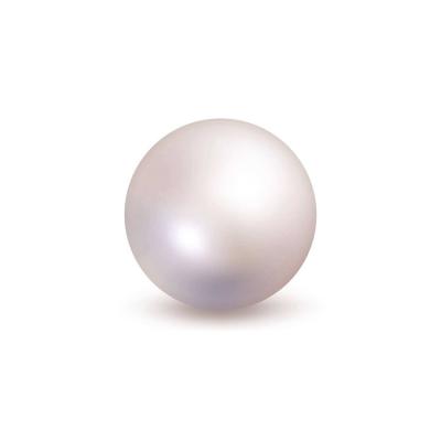 China Grade 4A Freshwater Ball Pearl Naked Pearl High Quality Natural Naked Hole Freshwater Pearl Half Hole for sale