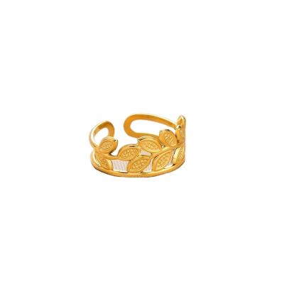 China Fashion Rings Fashion Design Snake Heart Rings Jewelry Adjustable Size Gold Plated Stainless Steel Rings for sale