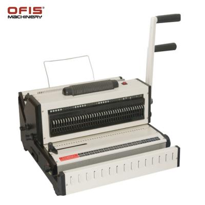 China CW2019 Double Wire / Coil Electric 2 In 1 Plastic Comb Binding Machine 3:1 Wire Binding Machine for sale