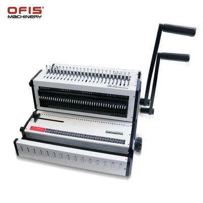 China Plastic Comb / Metal Wire 3:1 CW2016 Manual 2 In 1 Coil Binding Machine 3:1 Wire Book Binding Machine for sale