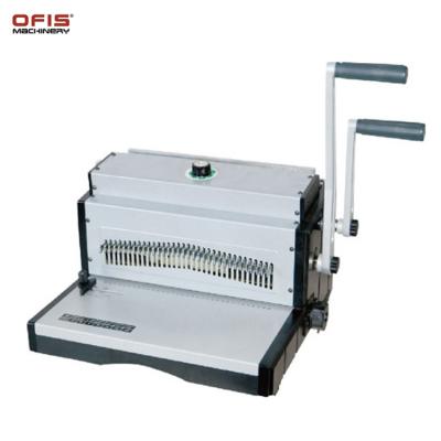 China MT8703 Printing Industry Perfect Hole Punch Book Binding Machine Wire Binding Machine for sale