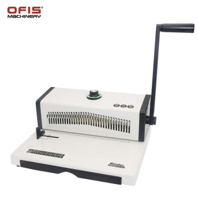 China OFIS T9029a A4 double punch square punch and binder machine wire notebook binding for sale