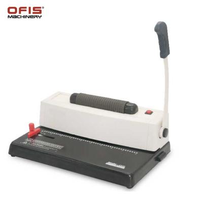 China 348 Desktop A4 Size Plastic Spiral Binder Punch and Hole Punch Coil Notebook Making Machine for sale