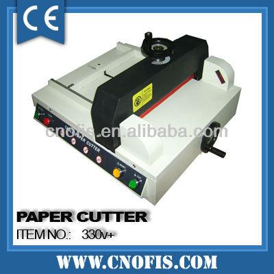 China small paper cutter/paper slitter/paper guillotine cutter 330 for sale