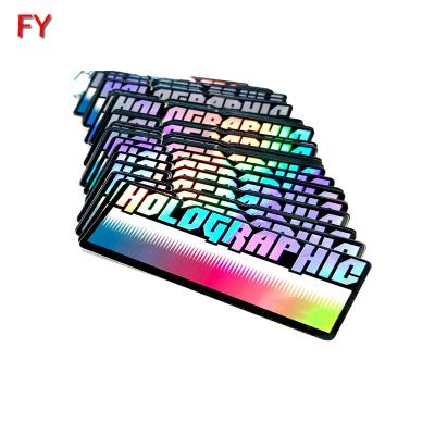 China Holographic Strong Adhesive Holographic Glossy Label Stickers for sale