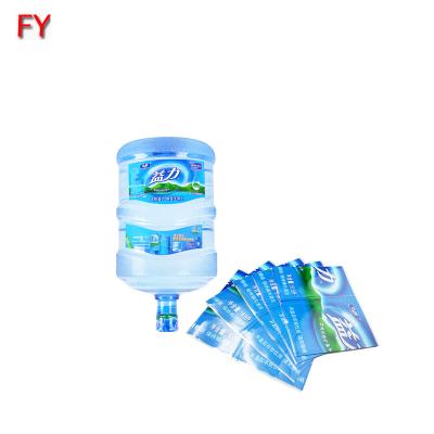 China Good Sales Reputation of Waterproof Water Bottle Top Label 5 Gallon Water Bottle Label for sale