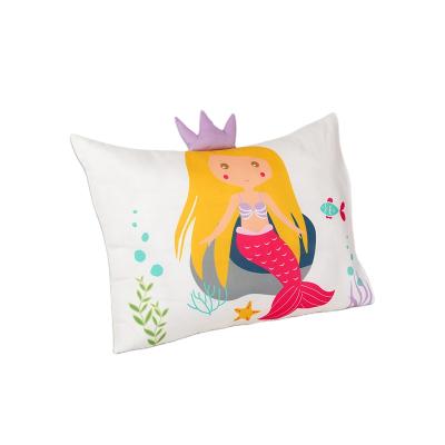 China Nondisposable Mermaid 3D Pillow Cover Microfiber Digital Printed Super Soft Breathable Pillowcase Set With Envelope for sale